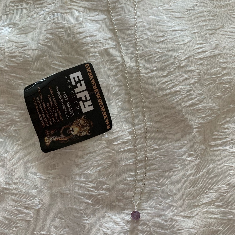 EFFY Purple gem necklace